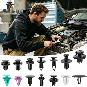 Clip de fixation en nylon blanc pour garniture de porte, <span class=keywords><strong>rivet</strong></span> en <span class=keywords><strong>plastique</strong></span> pour Fiat, <span class=keywords><strong>Peugeot</strong></span>, Citroën C4, moulure de bas de caisse, intérieur et extérieur - Product Image 5