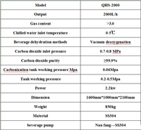 Ligne de production automatique de boissons gazeuses, mélangeur de CO2 haute puissance pour eau gazeuse, équipement de carbonatation au CO2 2000 kg/h, machine à soda