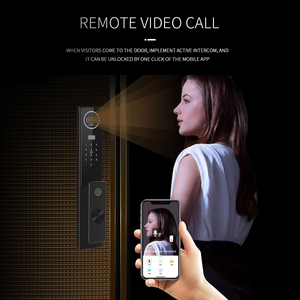 Seguridad Automática Digital Tuya App Control Remoto Inteligentes Wifi Llaves Huella Dactilar Puerta Inteligente 3D Reconocimiento Facial Cerraduras - Product Image 4