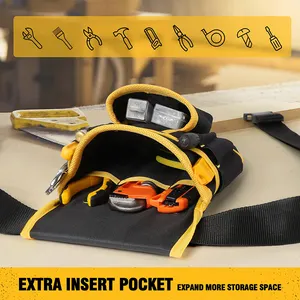Pochette personnalisée résistante multifonctionnelle de 26 poches charpentier électricien menuisier sac de ceinture à outils magnétique détachable pour menuisier