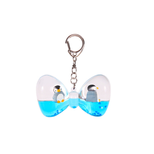 พวงกุญแจการ์ตูนเต่าน้อยผูกโบว์ 3 มิติ ของเหลวไหลได้ กลิตเตอร์ OEM ODM ดีไซน์ใหม่ ขายส่ง สร้างสรรค์ อะคริลิคสั่งทำได้ - Product Image 5