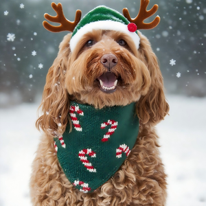 Wholesale OEM <strong>Bandanas</strong> for <strong>Dogs</strong> Custom Knit Bandana <strong>Dog</strong> Scarf Accessories Bow Neckerchief Pet <strong>Bandanas</strong> Christmas Halloween Gift - Product Image 5