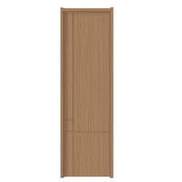 Puerta Interior Moderna Personalizada de Madera Maciza con Panel de Aislamiento Acústico de Melamina y Marco para Dormitorio, Hotel, Oficina, Apartamento