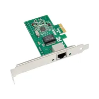 Satu Port Cepat Gigabit Ethernet LAN jaringan adaptor kartu Chip pengontrol 1 RJ45 PCIe X1 Intel I210AT untuk Laptop 1000M