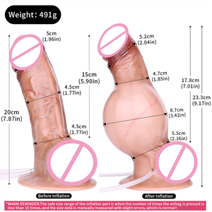 FAAK-CQZS1139 in Silicone materiale di aspirazione tazza di pene di simulazione spruzzatura gonfiabile pene esperienza sentire realistici giocattoli femminili - Product Image 6