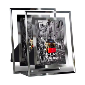Vente <span class=keywords><strong>en</strong></span> gros de cadres <span class=keywords><strong>photo</strong></span> <span class=keywords><strong>en</strong></span> <span class=keywords><strong>verre</strong></span> 3.5X5 4X6 5X7 8X10 A4, simples et élégants, pour afficher des photos horizontales ou verticales sur table - Product Image 1