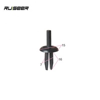 TIYPEOR Boucle de voiture Vis d'expansion en plastique Clip en plastique Clips de pare-chocs Attaches