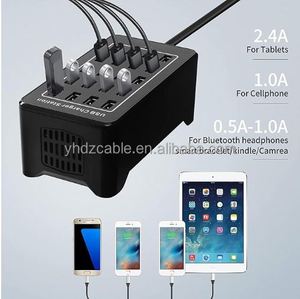 AC <b>Power</b> Adapter 100W Multi Port USB Charging Dock 20 Port USB Desktop Fast Charging Station for iPhone Samsung Huawei Laptops - Product Image 5