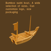 Bateau à Sushi et Sashimi en Bois, Plateau de Présentation pour Sushi, Vente en Gros