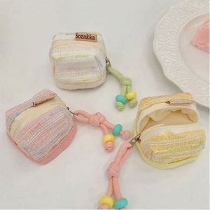 <b>Cute</b> Portable Earphone Case 100% Polyester Foldable Multifunctional Coin <b>Purse</b> Key Jewelry Storage Bag for Women Girls Pouch - Product Image 1
