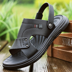 Men's Lightweight Cushioning Sports Casual Open Summer Outdoor Walking Beach Sandals Waterproof Breathable Arch <b>Support</b> Steel - Product Image 2