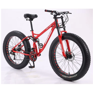 Bicicleta de Nieve de 20 Pulgadas con Portaequipajes Trasero Integrado, Neumático de Nieve 4.0, Neumático Grueso, Suspensión Delantera Personalizada para Montaña, Freno de Disco Doble - Product Image 1
