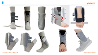 Attelle de protection de cheville sportive unisexe en nylon respirant et réglable de haute qualité, anti-entorse