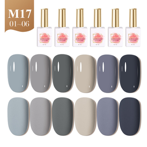 AILANUO High Quality 15ml Gel Uv Led <b>Nail</b> Polish <b>Set</b> 6 Colors Kit Ongler Gel Uv OEM Custom Luxury Unique <b>Nail</b> Gelpolish Bottle - Product Image 1
