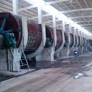 Full Line Overloading Wooden Drum For Soaking Liming Retanning And Dyeing Process For Cow Cattle Buffalo Goat Sheep Skins