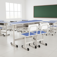 Ensemble de mobilier de bureau et scolaire pour partenaires de vente en gros : Bureau et chaise ergonomiques, table et chaise d'étude à assembler