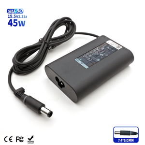 อะแดปเตอร์จ่ายไฟสำหรับแล็ปท็อป 19.5V 2.31A 45W PD DC พร้อมระบบป้องกันไฟเกิน (OVP) หัวปลั๊กวงรี 7.4x5.0 มม. ชาร์จเร็ว - Product Image 1