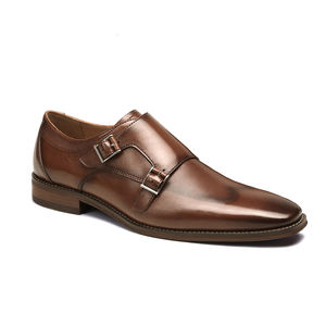 Designer Dress Formale Uomo In Pelle Fatti A Mano Doppio Monk Strap Scarpe