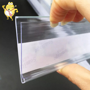 Оптовая поставка самоклеящихся держателей ценников из ПВХ для полок супермаркетов, прозрачные, отклеивающиеся и приклеивающиеся ценники для демонстрации товаров - Product Image 4