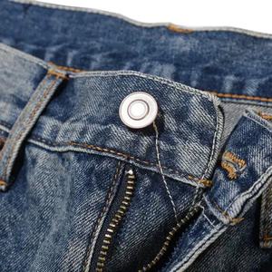 Nuevos Jeans Clásicos Rasgados para Hombre al por Mayor, Jeans Acampanados Destruidos con Pintura y Bordados, Jeans Apilados para Hombre - Product Image 3