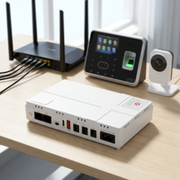Mini DC UPS untuk Router WiFi, Catu Daya 12V dengan Poe 5V 9V 12V, Baterai Lithium Fase Tunggal