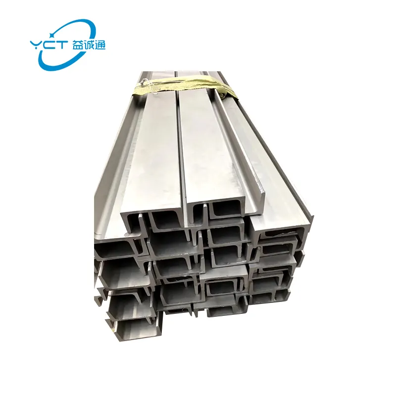 Çin üretici ASTM 304 SUS304 DIN 1.4301 paslanmaz çelik U kanal Bar boyutları çelik kanal