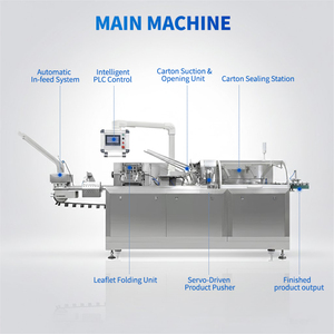 Botella de tubo de bolsita de placa de blíster completamente automática, máquina de encuadernación de embalaje de blíster de caja automática, - Product Image 3