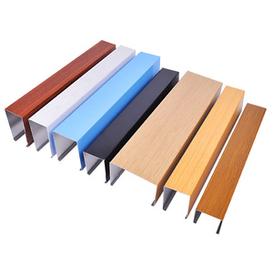 แผ่นกั้น<span class=keywords><strong>ผนัง</strong></span><span class=keywords><strong>รูป</strong></span>ตัวยูแบบปรับแต่งได้ลายไม้แผ่นอลูมิเนียมติดเพดาน - Product Image 5