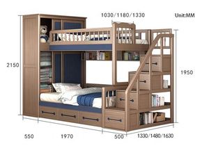 Cama Alta y Baja Americana YQ JENMW, Literas Modernas para Niños, Cama Simple para Padres e Hijos - Product Image 4
