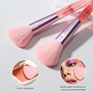 Herramienta cosmética rosa <span class=keywords><strong>de</strong></span> pelo <span class=keywords><strong>de</strong></span> nailon Real Natural, brochas <span class=keywords><strong>de</strong></span> <span class=keywords><strong>maquillaje</strong></span> originales personalizadas para polvo facial, juego <span class=keywords><strong>de</strong></span> brochas <span class=keywords><strong>de</strong></span> <span class=keywords><strong>maquillaje</strong></span>, bolsa LLT35 - Product Image 6