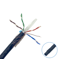 Câble LAN extérieur KICO Cat6 SFTP PVC 4P à paires torsadées, système de câblage de télécommunications 100M, certifié SGS/CE/RoHS, 8 conducteurs