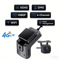 Caméra embarquée haut de gamme 4G à 4 objectifs 1080P avec protocole JT/T808 pour la surveillance des véhicules