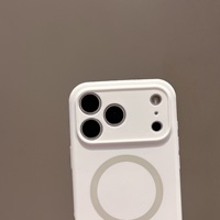 Coque de téléphone en silicone liquide magnétique tout-en-un, résistante aux chutes et durable, avec logo imprimable en gros, pour téléphone Apple