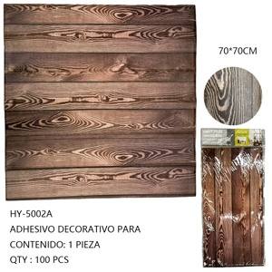 Pacchetto di decorazioni per la casa di pannelli decorativi adesivi da parete in legno 100 creativo - Product Image 1