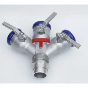 China Supplier Fire Hydrant Water Valve Divider Fire Fighting 3 Ways Fire Water Divider