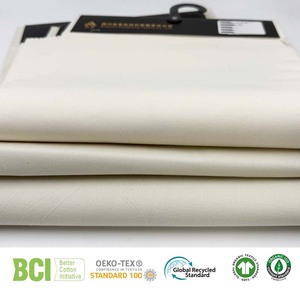 قماش رونغهونغ BCI GRS OCS <span class=keywords><strong>TC</strong></span> 10x10+70D 58x38 65٪ بوليستر 35٪ قطن تويل مطاطي خام - Product Image 3