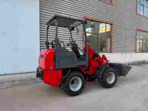 Nouveau design Mini chargeuse sur pneus électrique Capacité de 800kg Chargeur frontal avec roulement et moteur à piles - Product Image 3