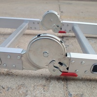 Échelle pliante en aluminium multifonctionnelle 4X3 4X4 4X5 Marches pliables à usage domestique