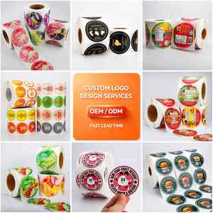 Étiquettes autocollantes en vinyle rondes, imperméables, résistantes à la chaleur et réutilisables pour l'emballage des boissons (bubble tea) - Product Image 2