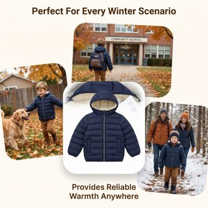 Veste matelassée pour enfants, confort doux au quotidien, mignonne, en duvet, vente en gros, OEM ODM - Product Image 6