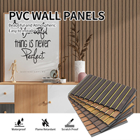 Panel de Pared de PVC Personalizado, Diseño 3D en Relieve, Resistente a la Humedad, para Decoración Interior de Sala de Estar y Dormitorio de Villas Modernas