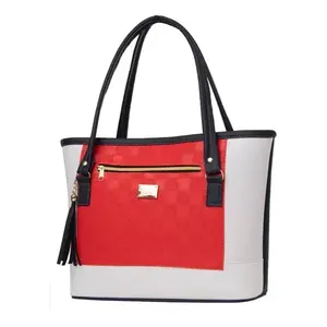 Sac fourre-tout pour femme Fana Lala en PU rouge, fermeture ouverte, mode, usage quotidien - Product Image 4