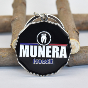 Wholesale Keychain Custom Company Logo Name Key Chain Letter Keyring Metal Keychain