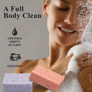 Jabón Artesanal Hidratante y Nutritivo con Ingredientes <span class=keywords><strong>100</strong></span>% Orgánicos y Naturales, Aceite Esencial Iluminador y <span class=keywords><strong>Glicerina</strong></span> para Baño - Product Image 4