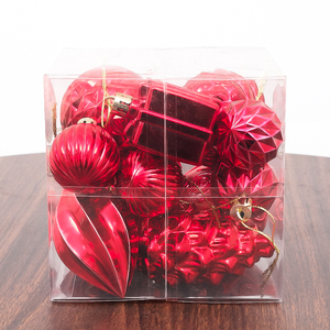Vente en gros de boules de Noël de luxe <span class=keywords><strong>Miman</strong></span> SDQ-17, ornements en plastique peints, haute qualité, impression UV, incassables, fabriquées à la machine, OEM - Product Image 3