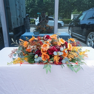 DKB Handmade Artificial Silk Floral Arrangement for Wedding Mother's Day & Back to School Table Centerpiece Backdrop - Product Image 2