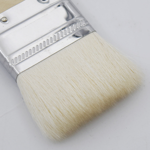 Pincel de pintura de radiador con mango doblado de madera larga de Cerdas puras, pinceles de lana, pincel de pintura multiángulo - Product Image 6