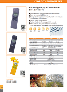 TTLES 8703 Thermometer und Hygrometer mit LCD-Anzeige, Temperaturbereich -20~50°C, Batteriebetrieben. - Product Image 5