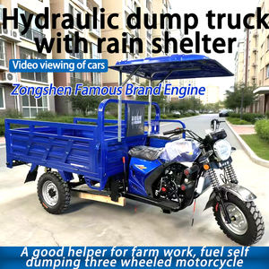 Nouveau tricycle motorisé <span class=keywords><strong>Zongshen</strong></span> à essence, benne basculante, véhicule utilitaire agricole de transport de marchandises - Product Image 2