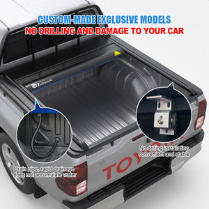Couverture de benne rigide rétractable en aluminium pour <span class=keywords><strong>Toyota</strong></span> <span class=keywords><strong>Hilux</strong></span> Revo Vigo Tundra Tacoma - Product Image 3